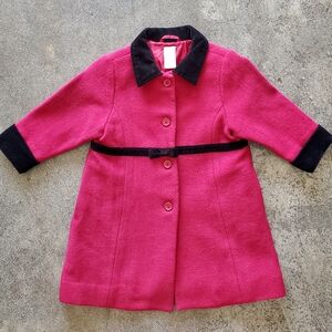 Gymboree Toddler Girls Red Classic Wool Peacoat Jacket Size 2T